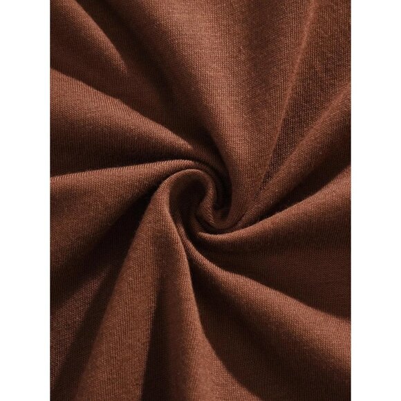 NWT ROMWE‎ Mens Skull & Floral Print Tee Size XL Color Brown - Picture 3 of 9